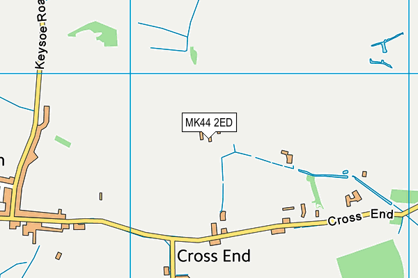 MK44 2ED map - OS VectorMap District (Ordnance Survey)