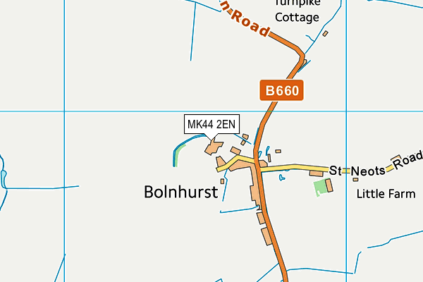 MK44 2EN map - OS VectorMap District (Ordnance Survey)