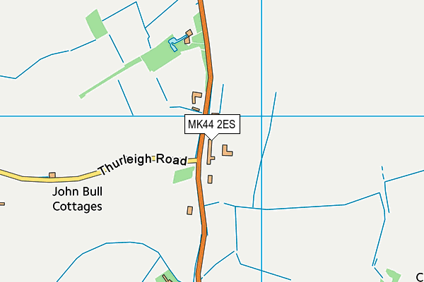 MK44 2ES map - OS VectorMap District (Ordnance Survey)