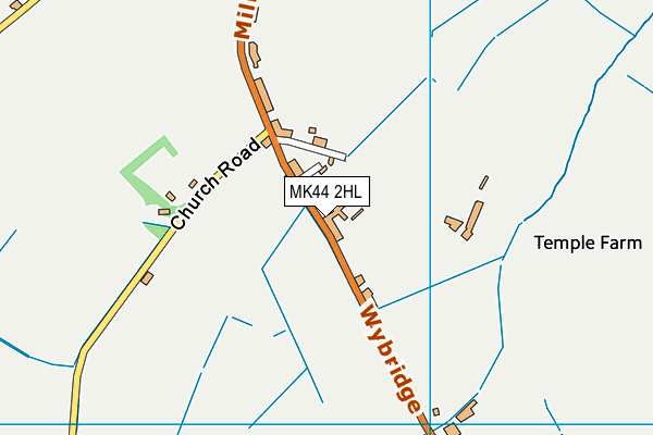 MK44 2HL map - OS VectorMap District (Ordnance Survey)