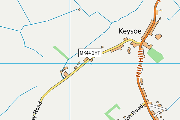 MK44 2HT map - OS VectorMap District (Ordnance Survey)