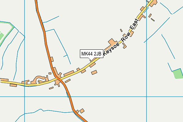 MK44 2JB map - OS VectorMap District (Ordnance Survey)