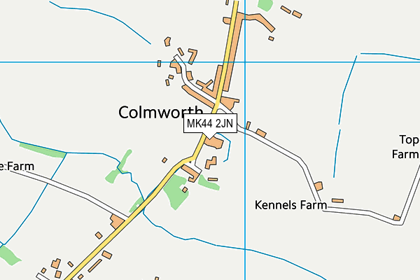 MK44 2JN map - OS VectorMap District (Ordnance Survey)