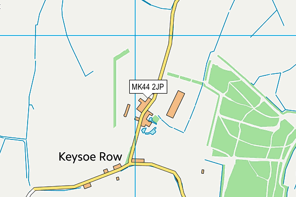 MK44 2JP map - OS VectorMap District (Ordnance Survey)