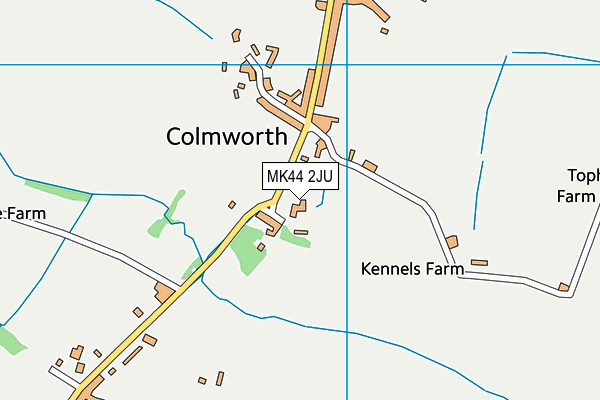 MK44 2JU map - OS VectorMap District (Ordnance Survey)