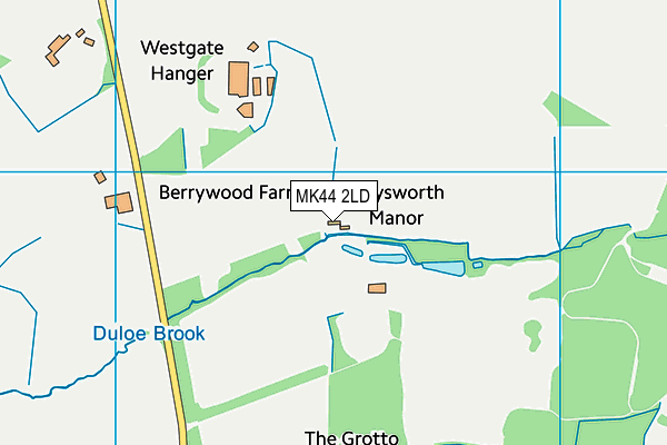 MK44 2LD map - OS VectorMap District (Ordnance Survey)