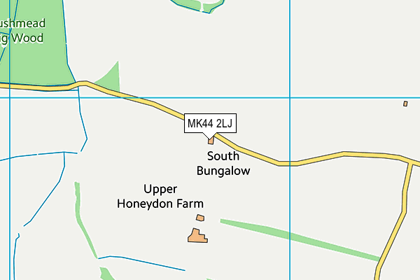 MK44 2LJ map - OS VectorMap District (Ordnance Survey)