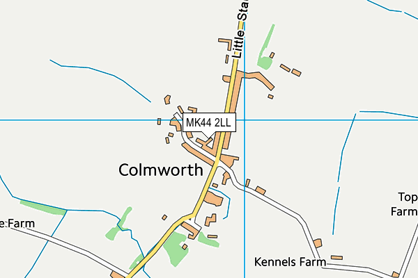 MK44 2LL map - OS VectorMap District (Ordnance Survey)