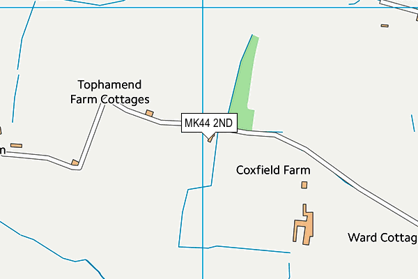 MK44 2ND map - OS VectorMap District (Ordnance Survey)