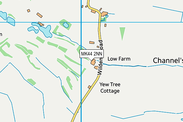 MK44 2NN map - OS VectorMap District (Ordnance Survey)