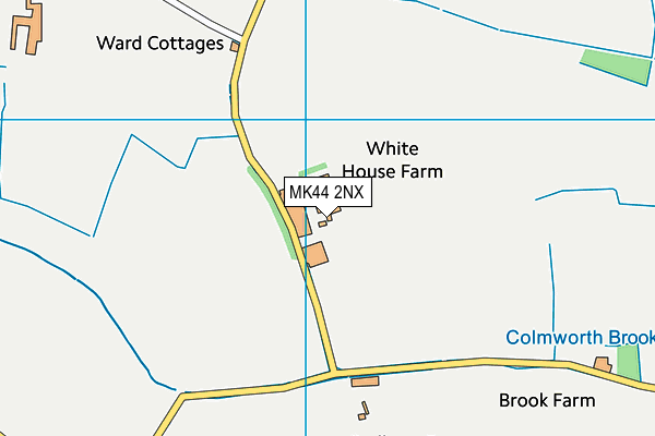 MK44 2NX map - OS VectorMap District (Ordnance Survey)