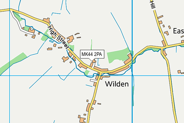 MK44 2PA map - OS VectorMap District (Ordnance Survey)