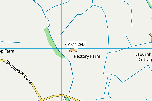 MK44 2PD map - OS VectorMap District (Ordnance Survey)