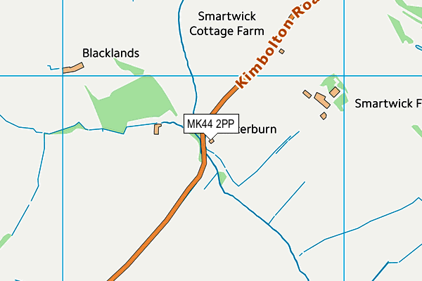 MK44 2PP map - OS VectorMap District (Ordnance Survey)