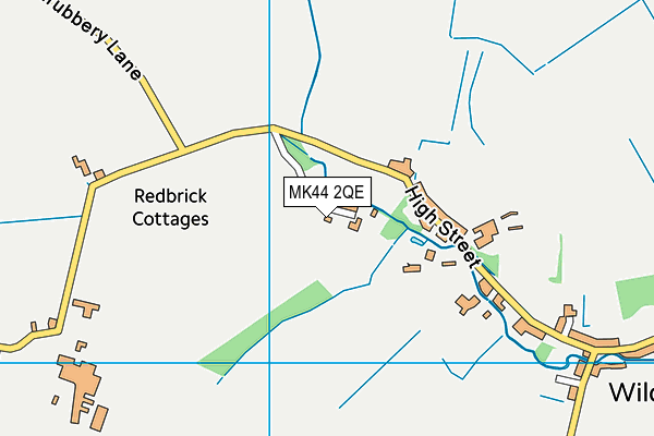 MK44 2QE map - OS VectorMap District (Ordnance Survey)