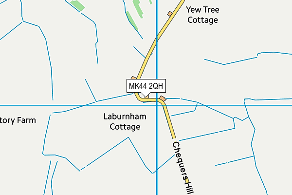 MK44 2QH map - OS VectorMap District (Ordnance Survey)