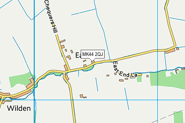 MK44 2QJ map - OS VectorMap District (Ordnance Survey)