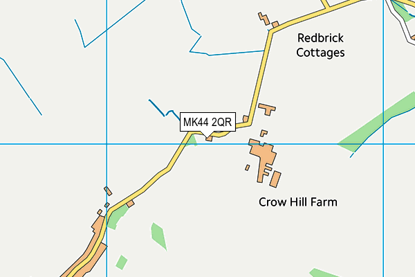 MK44 2QR map - OS VectorMap District (Ordnance Survey)