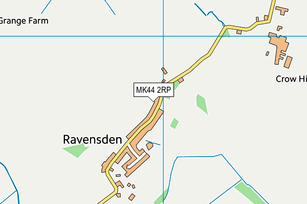 MK44 2RP map - OS VectorMap District (Ordnance Survey)