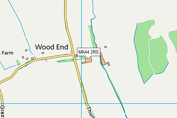 MK44 2RS map - OS VectorMap District (Ordnance Survey)