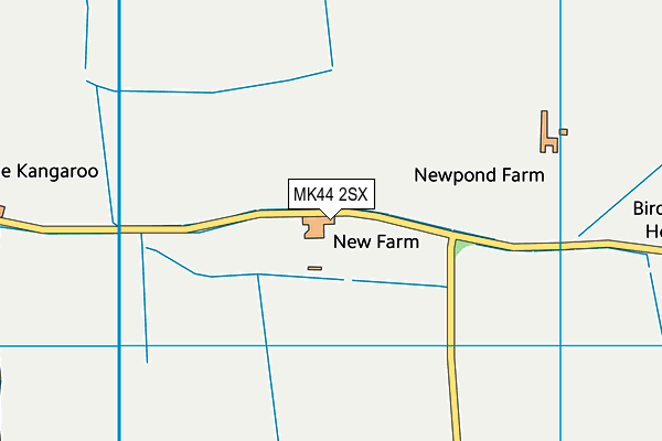 MK44 2SX map - OS VectorMap District (Ordnance Survey)