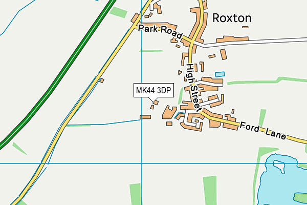 MK44 3DP map - OS VectorMap District (Ordnance Survey)