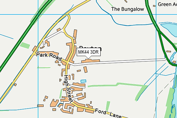 Roxton Church of England Academy map (MK44 3DR) - OS VectorMap District (Ordnance Survey)