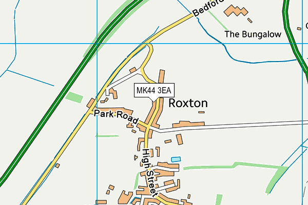 MK44 3EA map - OS VectorMap District (Ordnance Survey)