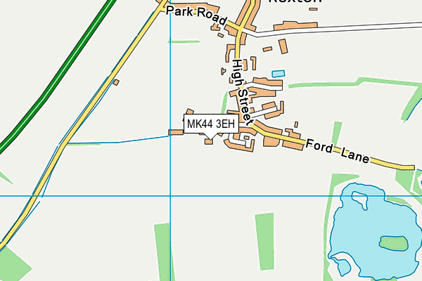 MK44 3EH map - OS VectorMap District (Ordnance Survey)