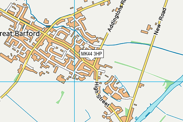 MK44 3HP map - OS VectorMap District (Ordnance Survey)