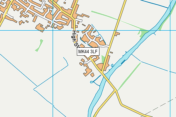 MK44 3LF map - OS VectorMap District (Ordnance Survey)