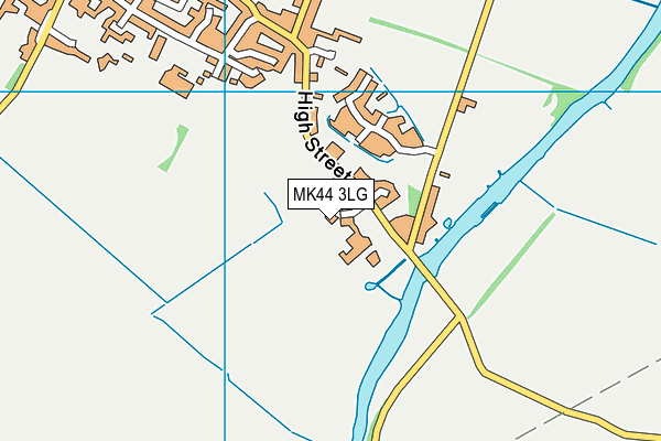 MK44 3LG map - OS VectorMap District (Ordnance Survey)