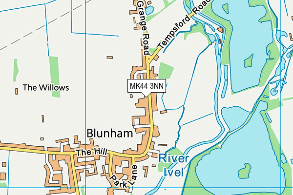 MK44 3NN map - OS VectorMap District (Ordnance Survey)