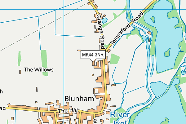 MK44 3NR map - OS VectorMap District (Ordnance Survey)