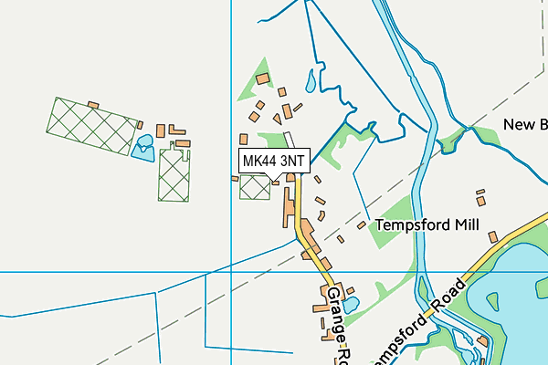 MK44 3NT map - OS VectorMap District (Ordnance Survey)
