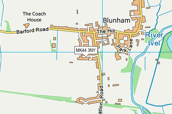 MK44 3NY map - OS VectorMap District (Ordnance Survey)