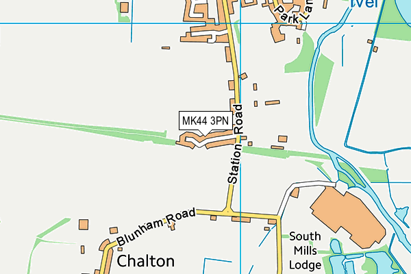 Map of CHICKSANDS BIKE PARK C.I.C. at district scale