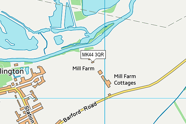 MK44 3QR map - OS VectorMap District (Ordnance Survey)