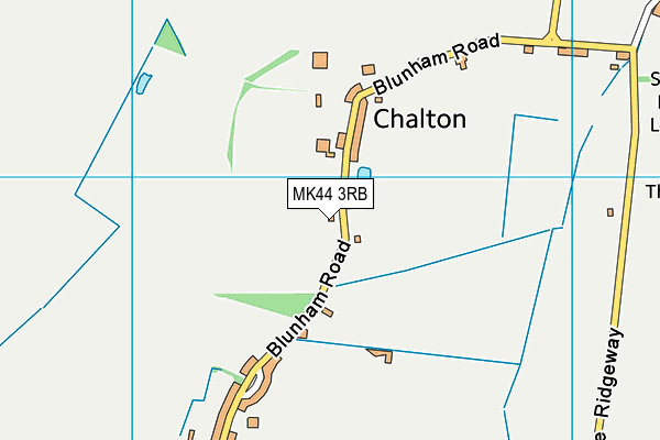 MK44 3RB map - OS VectorMap District (Ordnance Survey)