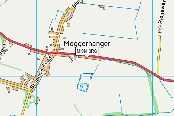 MK44 3RG map - OS VectorMap District (Ordnance Survey)