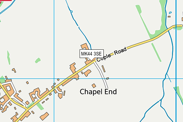 MK44 3SE map - OS VectorMap District (Ordnance Survey)