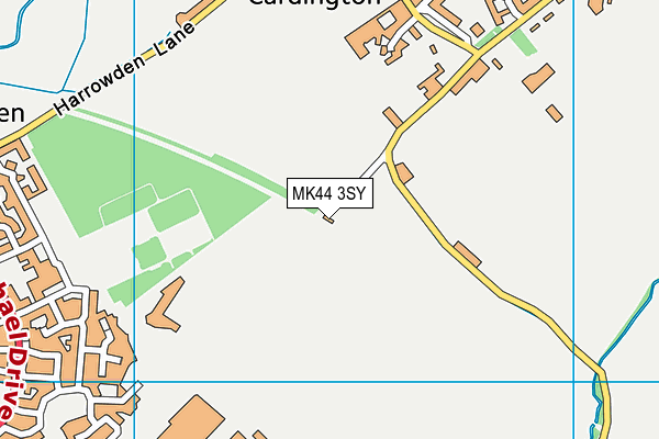 MK44 3SY map - OS VectorMap District (Ordnance Survey)