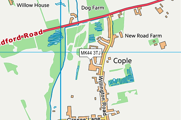 MK44 3TJ map - OS VectorMap District (Ordnance Survey)