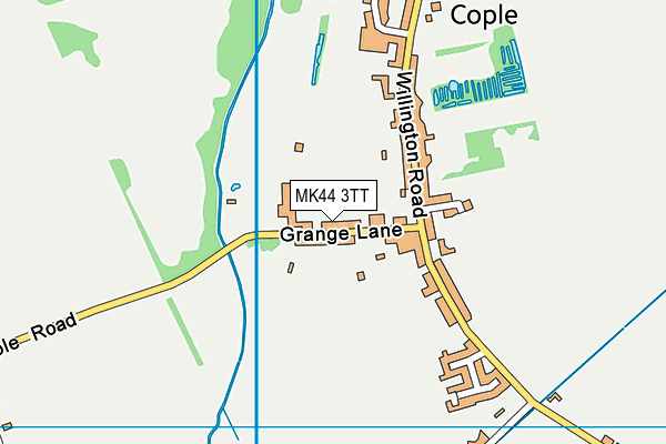 Bedford Girls School (Cople Fields) map (MK44 3TT) - OS VectorMap District (Ordnance Survey)