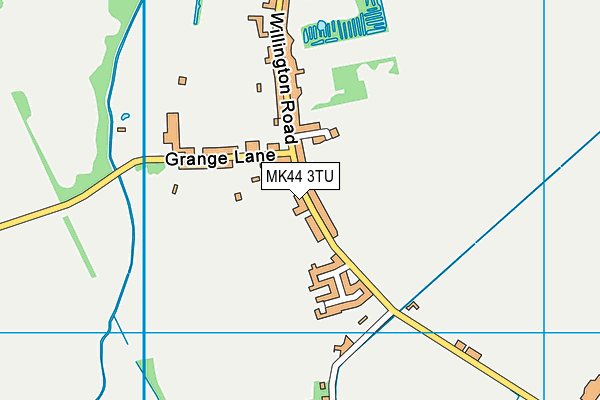 MK44 3TU map - OS VectorMap District (Ordnance Survey)