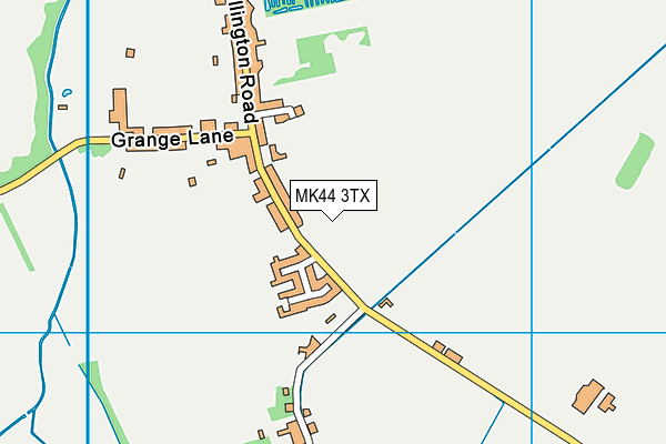 MK44 3TX map - OS VectorMap District (Ordnance Survey)