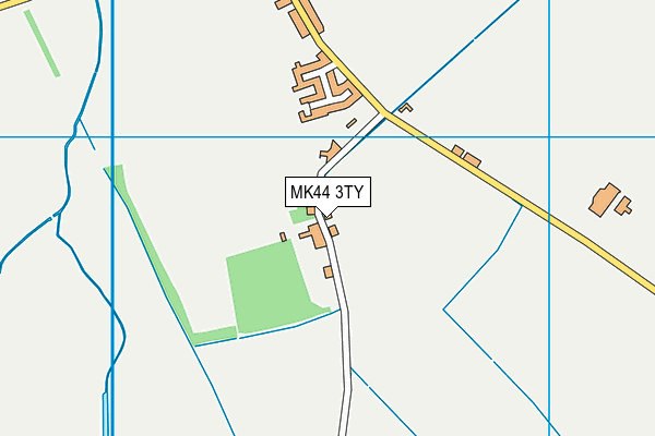 MK44 3TY map - OS VectorMap District (Ordnance Survey)