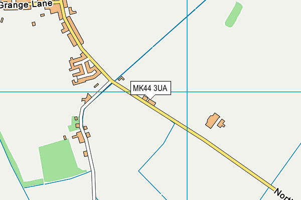 MK44 3UA map - OS VectorMap District (Ordnance Survey)