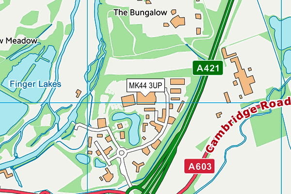 MK44 3UP map - OS VectorMap District (Ordnance Survey)