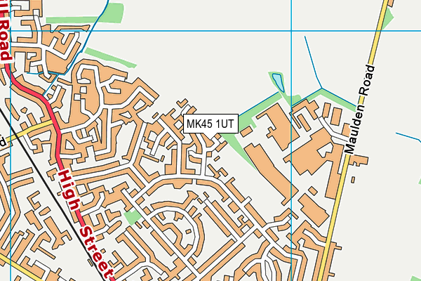 MK45 1UT map - OS VectorMap District (Ordnance Survey)